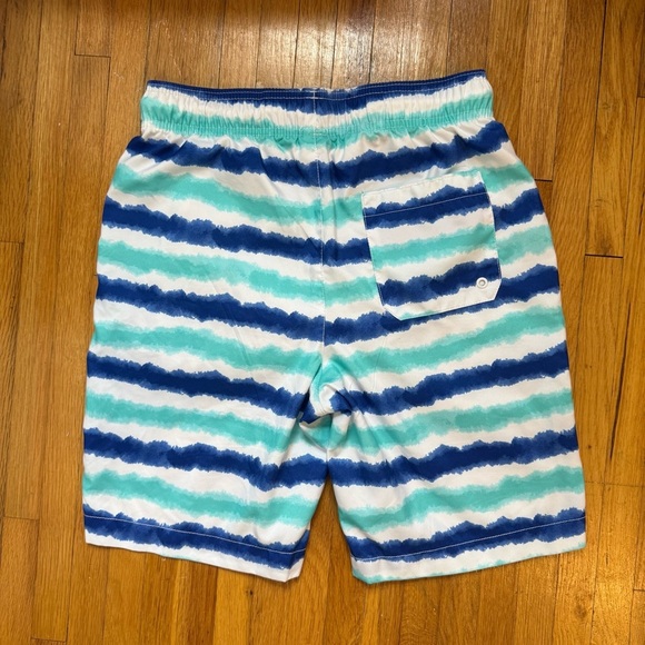 The Children’s Place Blue Striped Swim Trunks Boys Size XXL 16 Navy Narrows - Picture 4 of 7